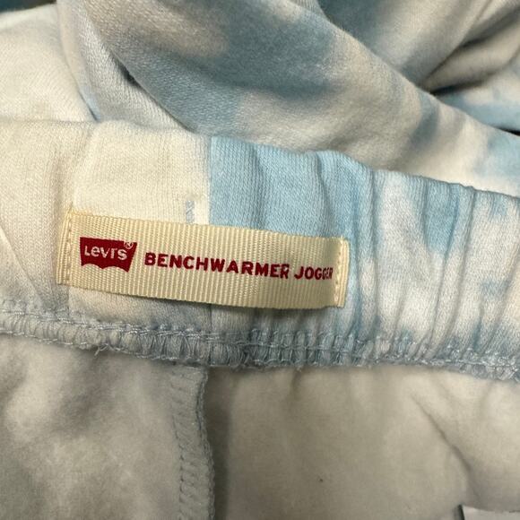 Levi's Sweatpants Girls XL Blue White Cloud Benchwarmer Jogger + Pockets NEW - Picture 7 of 10